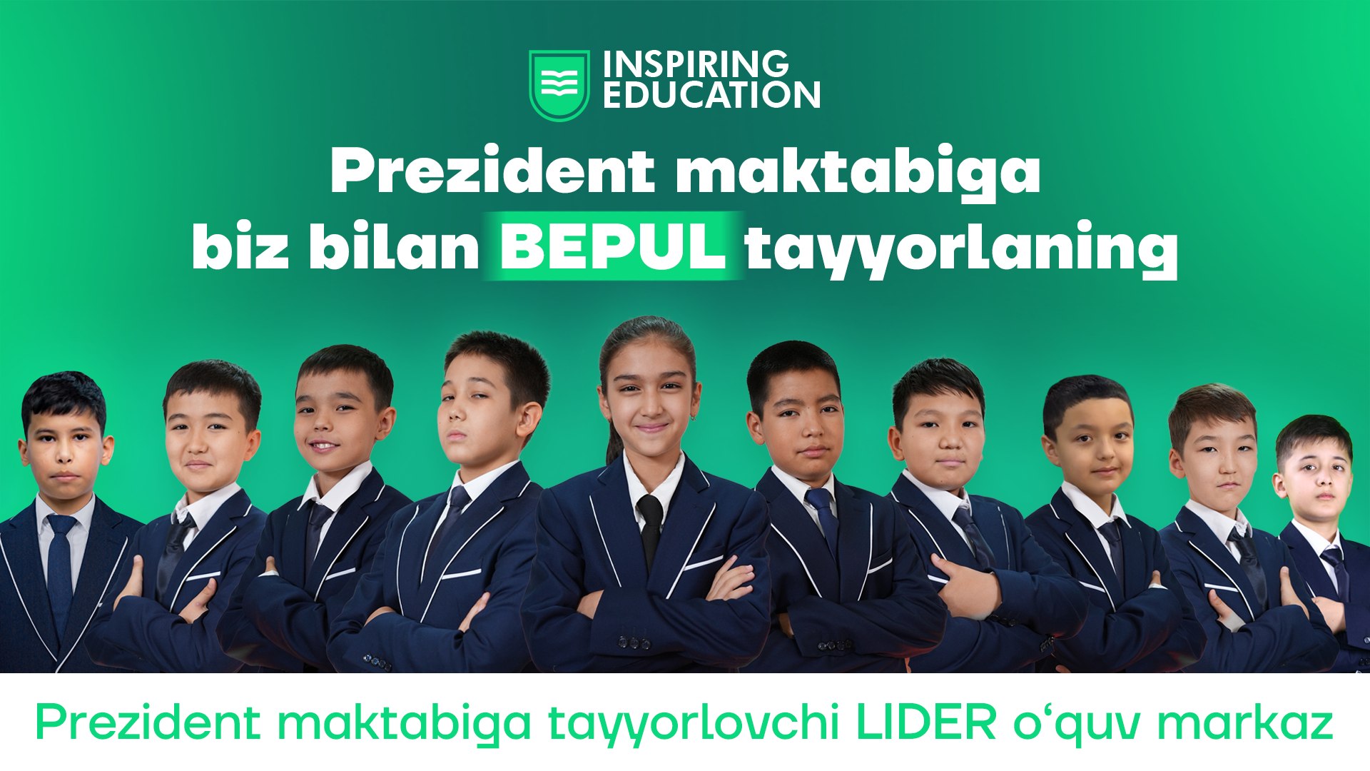 INSPIRING EDUCATION Prezident maktabiga tayyorlov