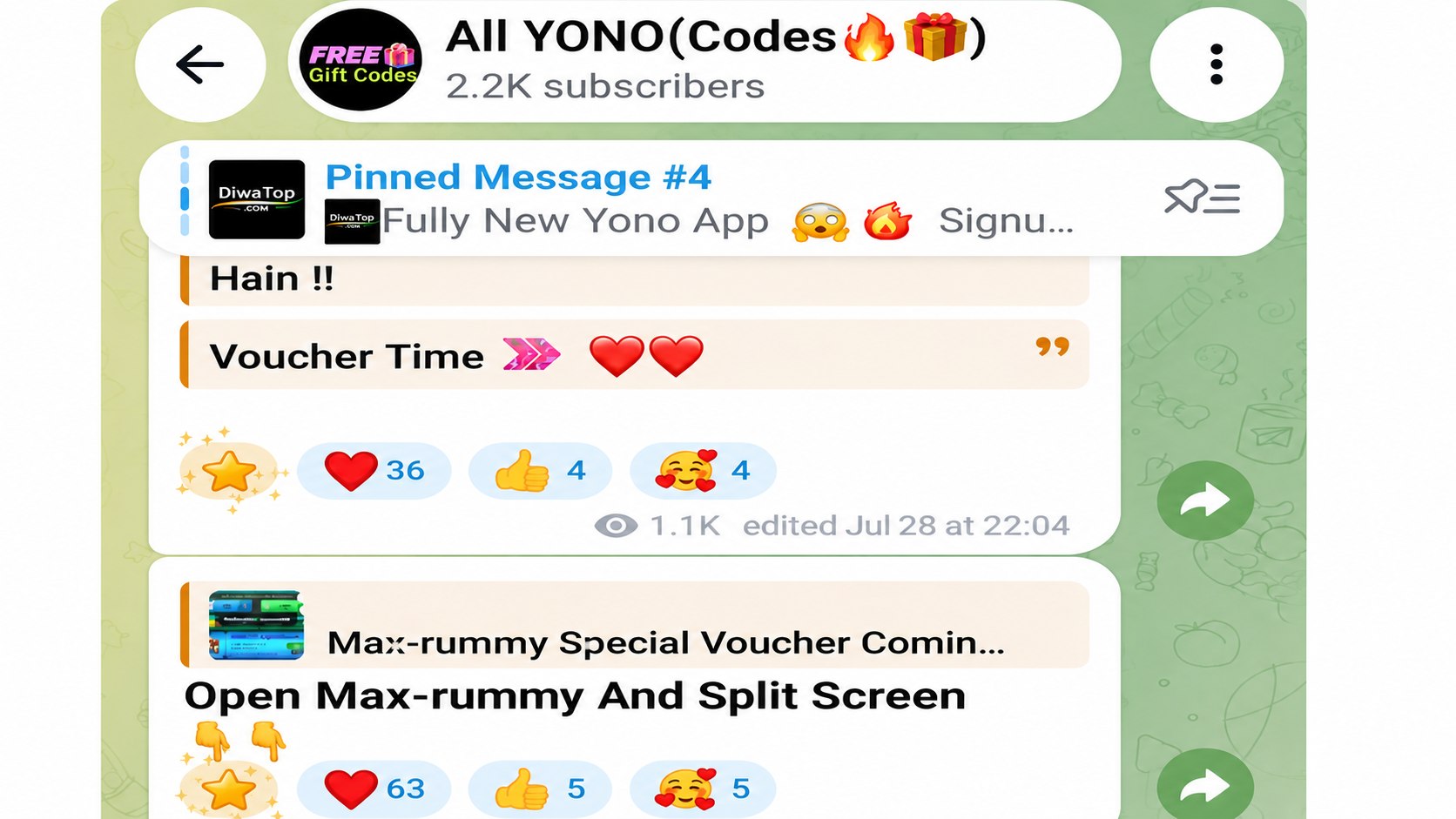 All YONO(Codes๐ฅ๐)